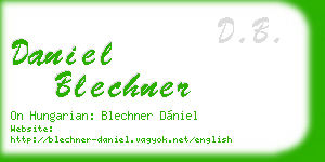 daniel blechner business card